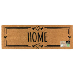 JVL Eco-Friendly Latex Backed Coir Entrance Doormat Runner, 40x120cm - Home Hearts