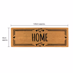 JVL Eco-Friendly Latex Backed Coir Entrance Doormat Runner, 40x120cm - Home Hearts - Additional view 10