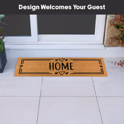 JVL Eco-Friendly Latex Backed Coir Entrance Doormat Runner, 40x120cm - Home Hearts - Additional view 4