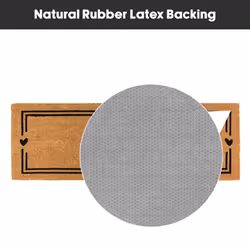 JVL Eco-Friendly Latex Backed Coir Entrance Doormat Runner, 40x120cm - Home Hearts - Additional view 6