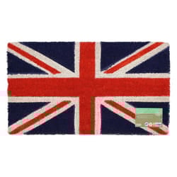 JVL Union Jack British Flag Latex Backed Coir Entrance Floor Door Mat