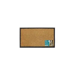 JVL Plain Granite  Design Tufted Coir Rubber Base Door Mat,  40cm x 70cm