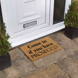 Eco-Friendly Latex Backed Coir Door Mat, Prosecco
