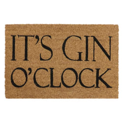 Eco-Friendly Latex Backed Coir Door Mat, Gin O'Clock