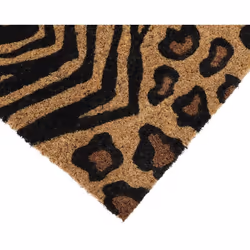 Eco-Friendly Latex Backed Coir Door Mat, Animal Print