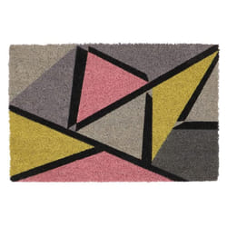 Eco-Friendly Latex Backed Coir Door Mat, Abstract
