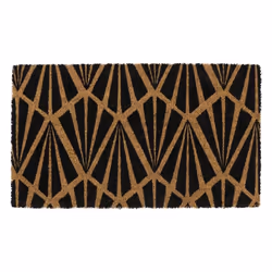 Eco-Friendly Latex Backed Coir Door Mat, Art Deco