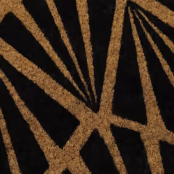 Eco-Friendly Latex Backed Coir Door Mat, Art Deco