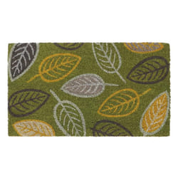 Eco-Friendly Latex Backed Coir Door Mat, Falling Leaves