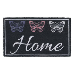 Eco-Friendly Latex Backed Coir Door Mat, Home Butterflies