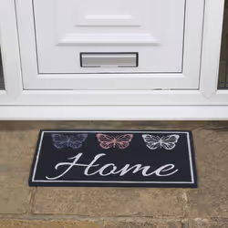 Eco-Friendly Latex Backed Coir Door Mat, Home Butterflies