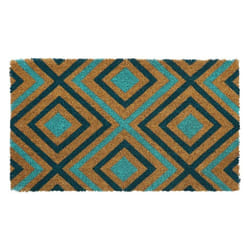 Eco-Friendly Latex Backed Coir Door Mat, Rhombus