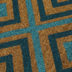 Eco-Friendly Latex Backed Coir Door Mat, Rhombus
