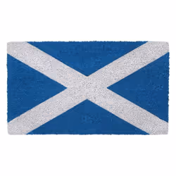 Eco-Friendly Latex Backed Coir Door Mat, Scottish Flag