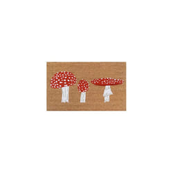 Eco-Friendly Latex Backed Coir Door Mat, Toad Stool