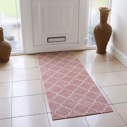 JVL Mega Runner Mat 57 x 150 cm, Rose Lattice