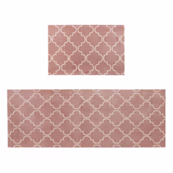 JVL Mega Runner Mat 57 x 150 cm, Rose Lattice