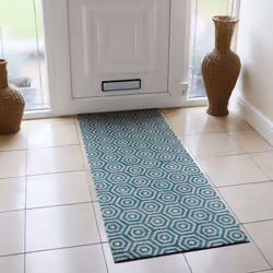 JVL Mega Runner Mat 57 x 150 cm, Geo Hex
