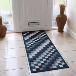 JVL Mega Runner Mat 57 x 150 cm, Pixels