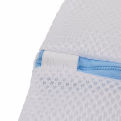 JVL Luxury Embroidered Mesh Laundry Bags For Delicates, Set of 5, White