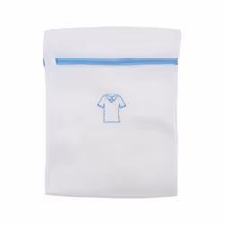 JVL Luxury Embroidered Mesh Laundry Bags For Delicates, Set of 5, White