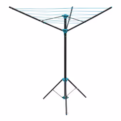 JVL 3 Arm Portable Free Standing Rotary Airer, 16 Metre