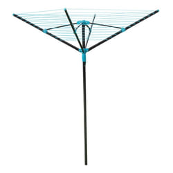 JVL 4 Arm Powder Coated Steel Rotary Airer, 40 Metres