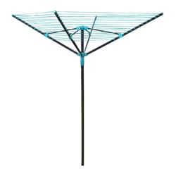 JVL 4 Arm Powder Coated Steel Rotary Airer, 50 Metres