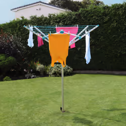 Aluminium Rotary Airer 40M 4 Arm-Silver