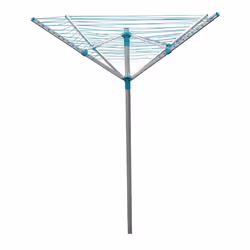 Aluminium Rotary Airer 50M 4 Arm-Silver