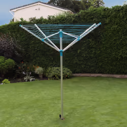 Aluminium Rotary Airer 50M 4 Arm-Silver
