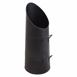 JVL Bowland Black Iron Fireplace Accessory Coal Scuttle Hod Bucket