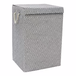 JVL Argyle Rectangular Foldable Paper Lidded Storage