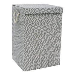 JVL Argyle Rectangular Foldable Paper Lidded Storage