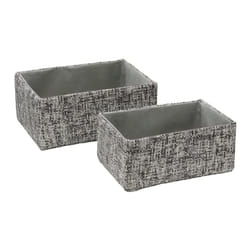JVL Urban Set of 2 Rectangle Paper Storage Baskets
