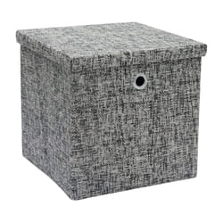 JVL Urban Square Paper Lidded Storage Basket