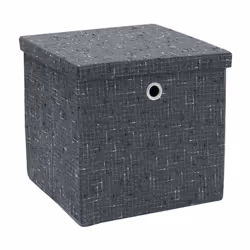 JVL Shadow Foldable Square Fabric Storage Box