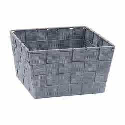 JVL Vichy Square Nylon Storage Basket