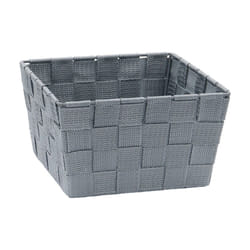 JVL Vichy Square Nylon Storage Basket