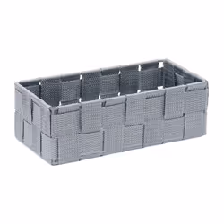 JVL Vichy Nylon Storage Baskets, Set of 4