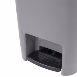JVL Slim Plastic Lidded Foot Pedal Waste Bin, 15L, Grey - Additional view 6