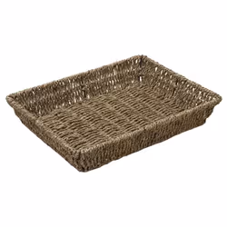JVL Seagrass Rectangular Storage Tray