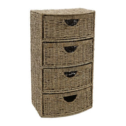 Seagrass 4 Drawer Bow Front S/Tower