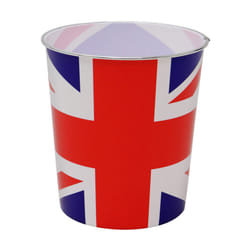 JVL Novelty Union Jack British Flag Waste Paper Bin, Plastic, 25x26.5 cm