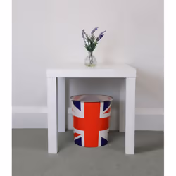 JVL Novelty Union Jack British Flag Waste Paper Bin, Plastic, 25x26.5 cm