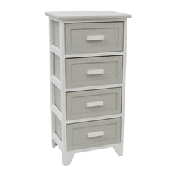 JVL Abingdon 3 Drawer Willow Storage Unit