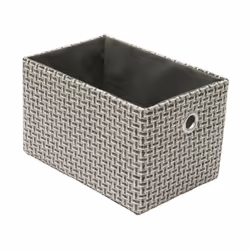 JVL Silva 4 Drawer Narrow Fabric Storage Tower, Grey