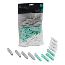 JVL Strong Hold Rust Resistant Plastic Pegs, Pack of 100
