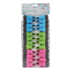 JVL Prism Soft Touch Clip Pegs, Pack of 24