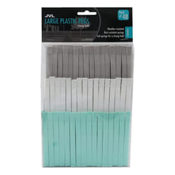 JVL Ultra Strong Rust Resistant Clothes Peg, Pack of 48